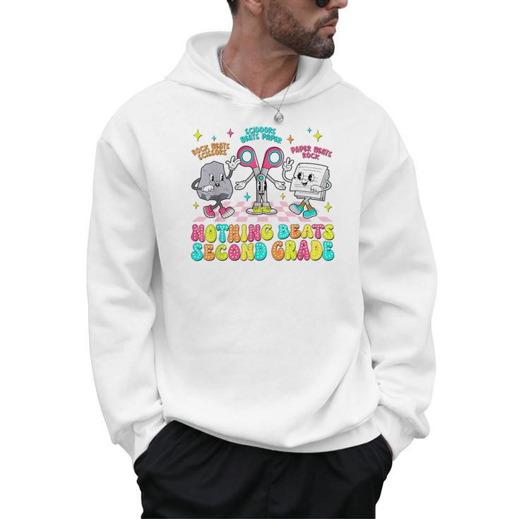 Nothing Beats 2nd Second Grade Back To School Teacher Kids Men Hoodie