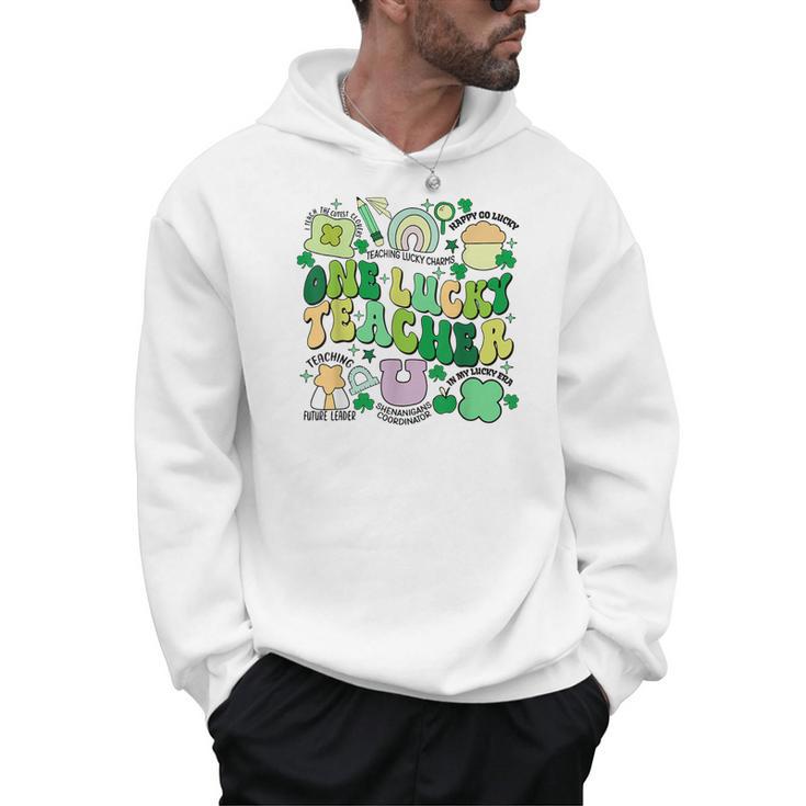 One Lucky Teacher St Patrick's Day Irish Teacher Lucky Era Men Hoodie
