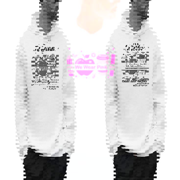 Pre-k Teacher In October We Wear Pink Breast Cancer Men Hoodie