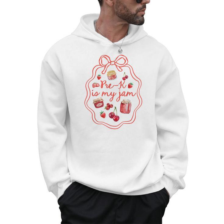 Preschool Pre-K Is My Jam Strawberry Girl Teacher Kids Men Hoodie