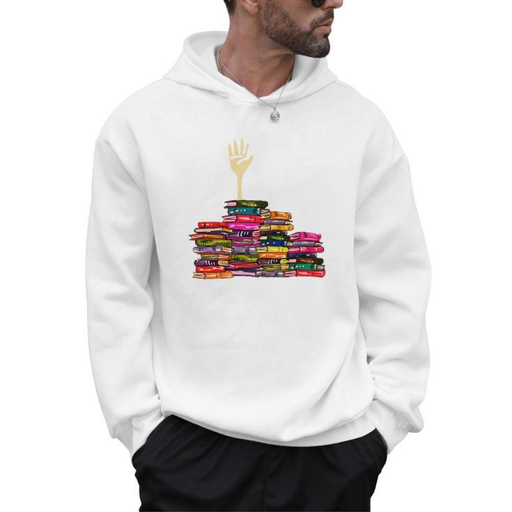 Reading Books Librarian Reader Nerd I'm Ok Teacher School Men Hoodie