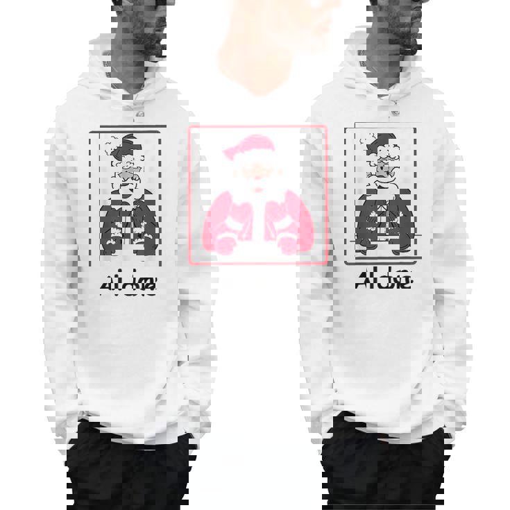 Retro All Done Christmas Special Ed Teacher Team Santa Women Men Hoodie