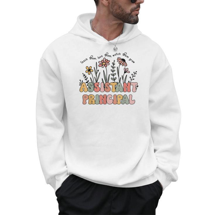 Retro Floral Assistant Principal Shirt For Teachers Day Men Hoodie