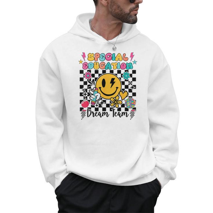 Retro Special Education Squad Groovy Dream Team Teacher Men Hoodie