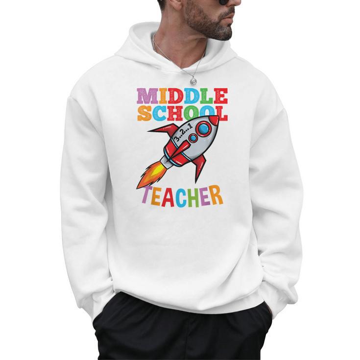 Space Middle School Teacher Back To School Men Women Kids Men Hoodie