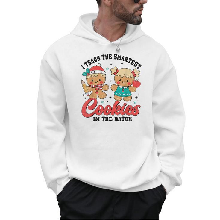 Teacher Of Smart Cookies Cute Gingerbread Teacher Christmas Men Hoodie