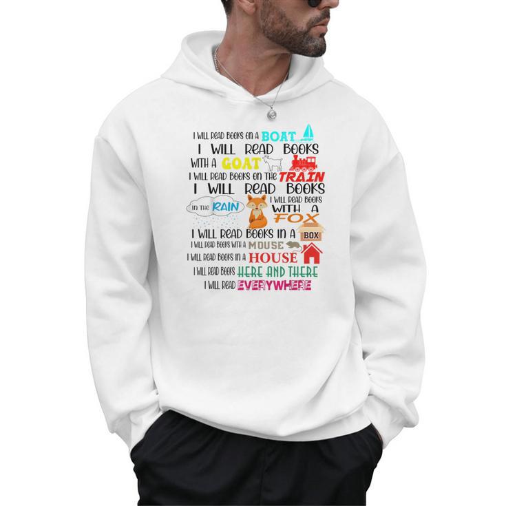 Teacher I Will Read Book On Boat Kids Women Bookworm Men Hoodie