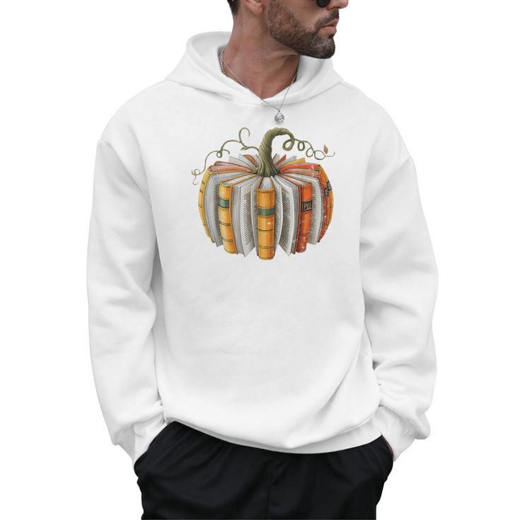Teachers Students Fall Book Pumpkin Fall Librarians Bookworm Men Hoodie