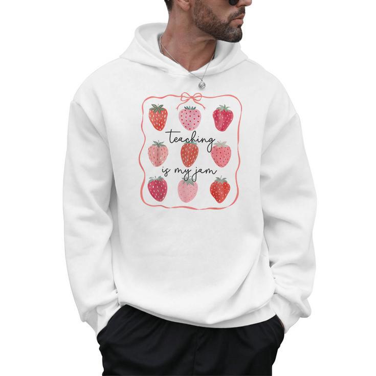 Teaching Is My Jam Teacher Team Crew Cute Strawberry Girls Men Hoodie, trending gift