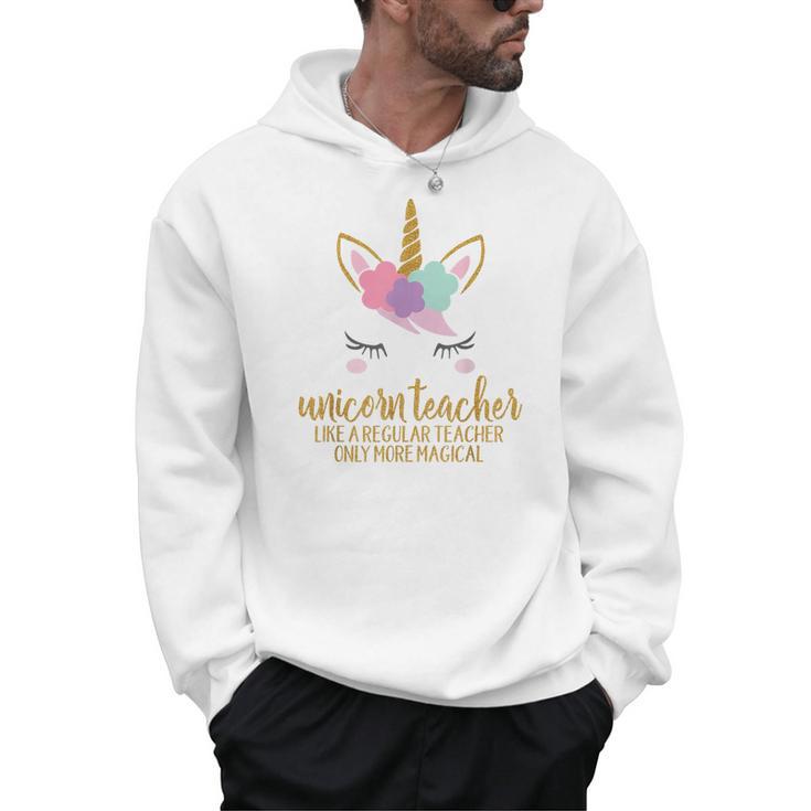Unicorn Teacher Shirt For Women School Teacher Men Hoodie