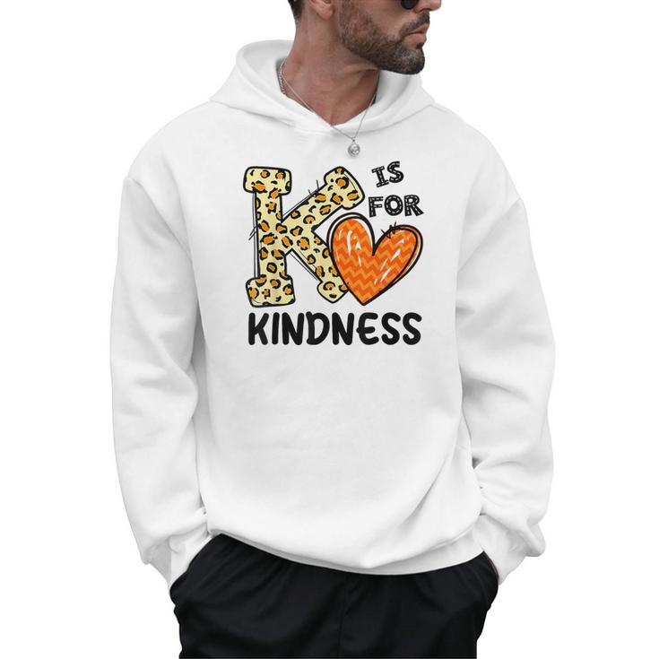 Unity Day K Is For Kindness Anti Bullying Orange Teacher Men Women Kids Men Hoodie