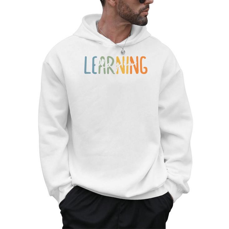 Vintage Play Is Learning Back To School Toddler Teacher Men Hoodie