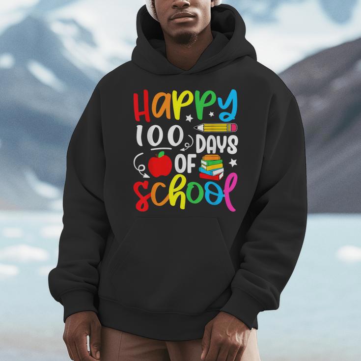 100th Day Of School Teachers Kids Girls Child Happy 100 Days Men Hoodie, funny design