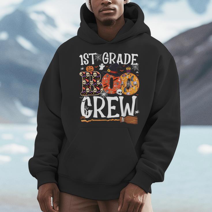 1st Grade Boo Crew Cute Ghost Halloween Teacher Kids Men Hoodie, funny design 1st Grade Boo Crew Cute Ghost Halloween Teacher Kids Men Hoodie, funny design