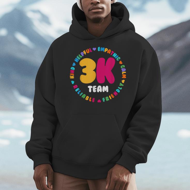 3K Team & Teacher Squad Threes Crew PreK Elementary Team Men Hoodie, funny design 3K Team & Teacher Squad Threes Crew PreK Elementary Team Men Hoodie, funny design