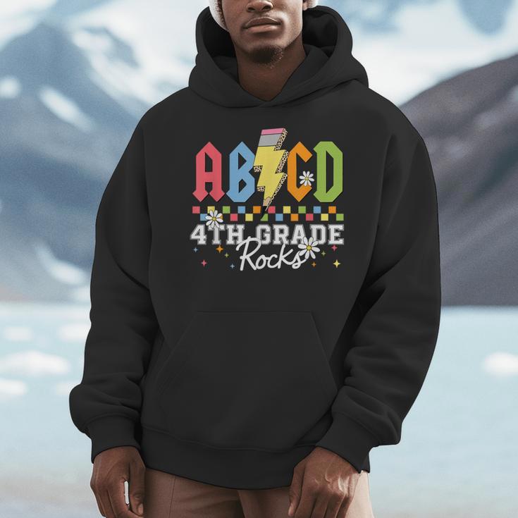 4th Grade Rocks ABCD Back To School Rock Teachers Men Hoodie, funny design 4th Grade Rocks ABCD Back To School Rock Teachers Men Hoodie, funny design