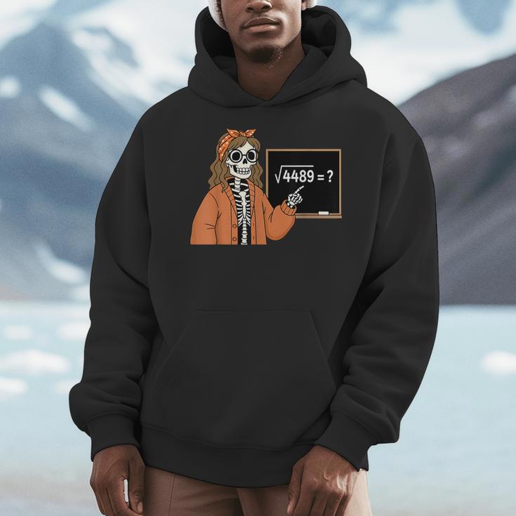 67 Math Teacher Skeleton Halloween Root 4489 Messy Bun Women Men Hoodie, funny design 67 Math Teacher Skeleton Halloween Root 4489 Messy Bun Women Men Hoodie, funny design
