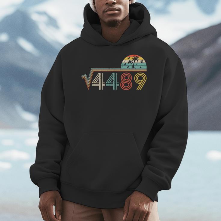 67 Vintage Meme Square Root 4489 Slang Math Teacher Men Hoodie, funny design