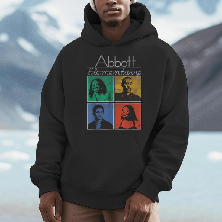 Abbott Elementary Colorful Pop Art Teachers TV Show Men Hoodie, funny design Abbott Elementary Colorful Pop Art Teachers TV Show Men Hoodie, funny design