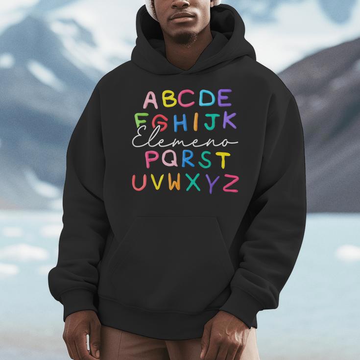 ABC Elemeno Kindergarten Teacher Boy Girl Kid Back To School Men Hoodie, funny design ABC Elemeno Kindergarten Teacher Boy Girl Kid Back To School Men Hoodie, funny design