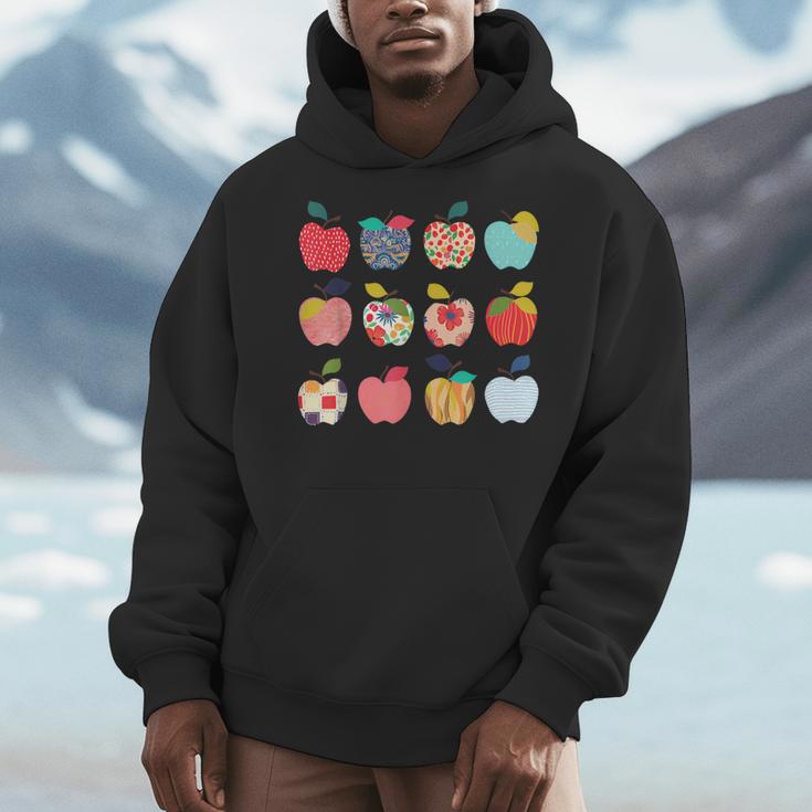 Art Apples Back To School For Teacher Student Men Hoodie, funny design
