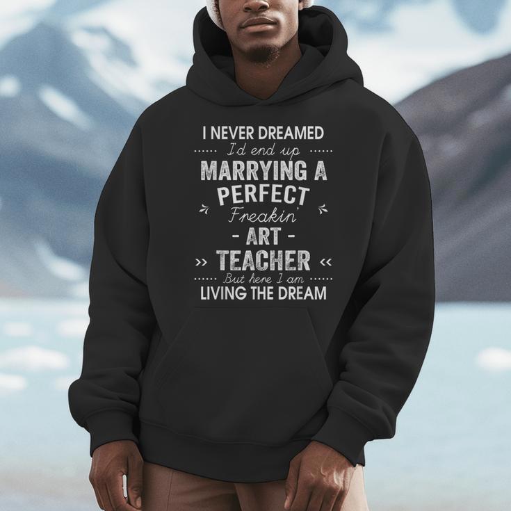 Art Teacher Christmas Xmas Never Dreamed Marrying Men Hoodie, funny design