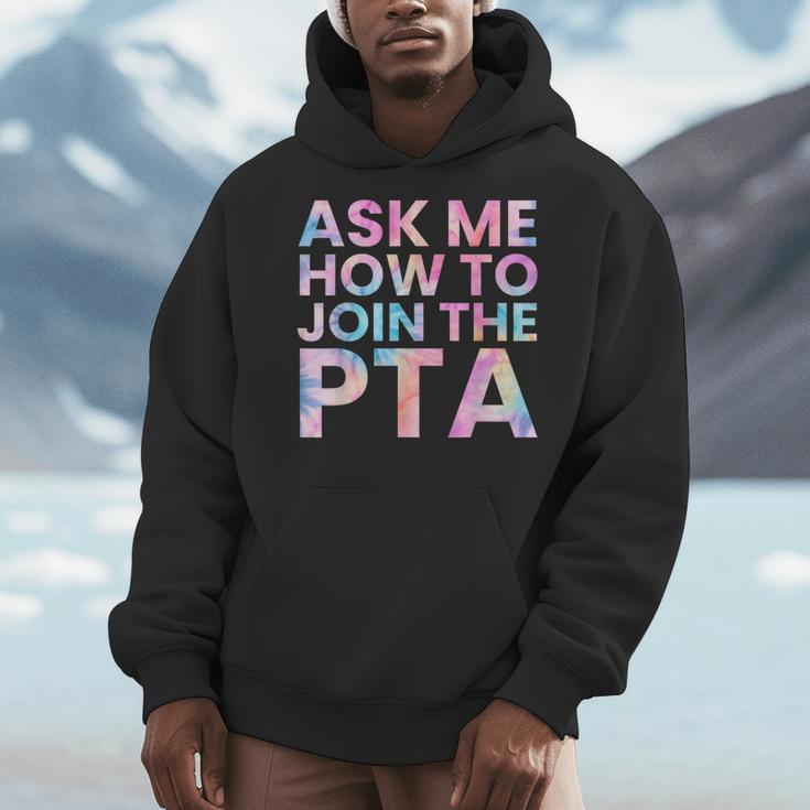 Ask Me How To Join PTA Crew Parent Teacher Matching School Men Hoodie, funny design