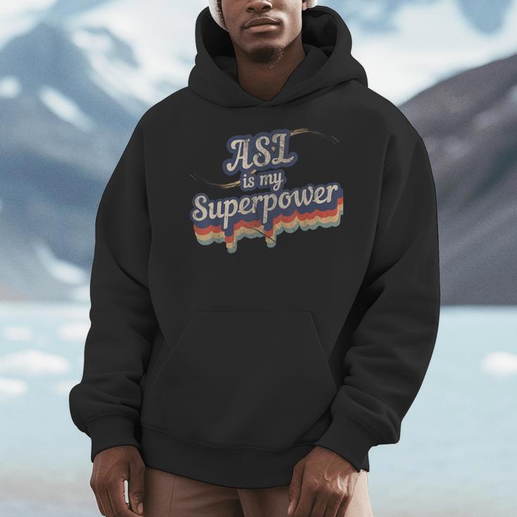ASL Is My Superpower ASL Teacher Shirt T-Shirt Men Hoodie, funny design