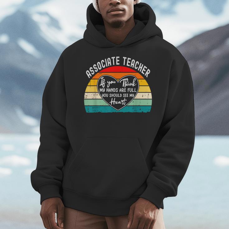 Associate Teacher If You Think My Hands Are Full Men Hoodie, funny design Associate Teacher If You Think My Hands Are Full Men Hoodie, funny design