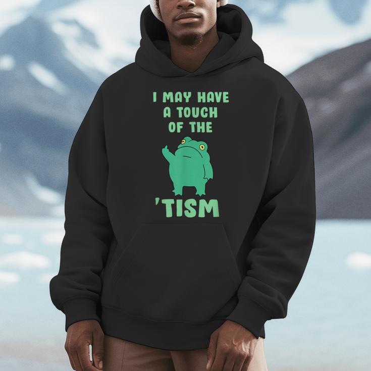 Autism Awareness Neurodiversity Teacher Frog I May Have A Touch Of The Tism Neurodivergent Small Men Hoodie, funny design Autism Awareness Neurodiversity Teacher Frog I May Have A Touch Of The Tism Neurodivergent Small Men Hoodie, funny design