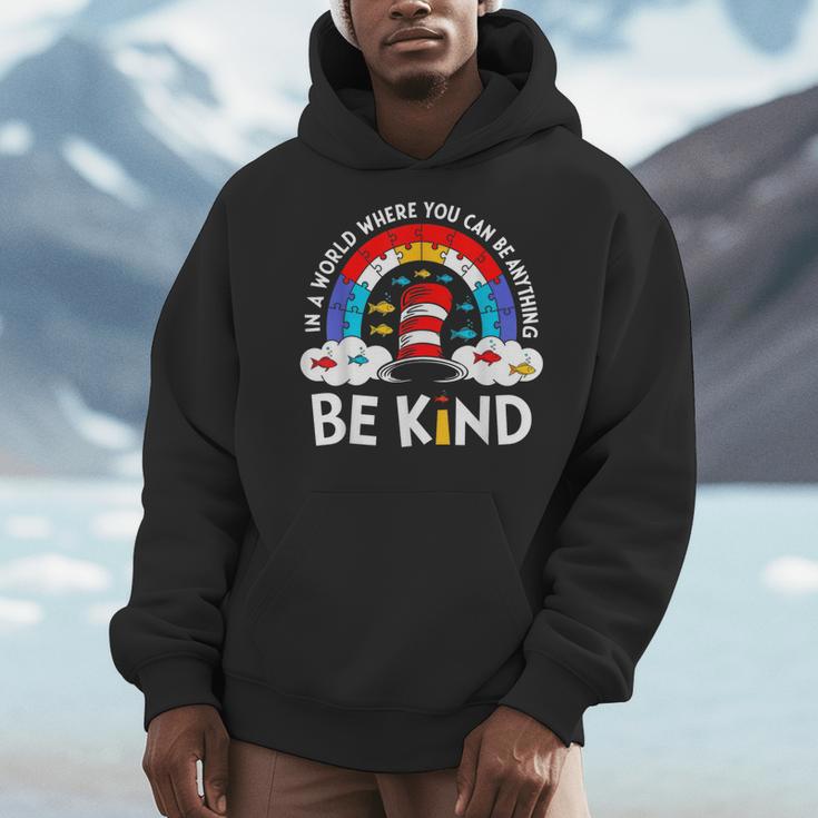 Autism Awareness For Teacher Why Fit In Doctor Cat Hat Cool Men Hoodie, funny design