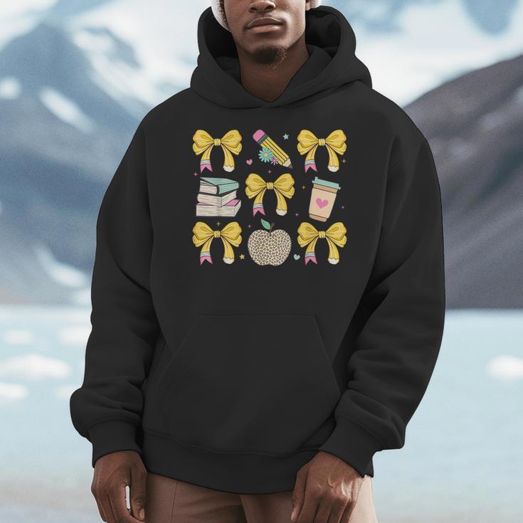 Back To School Yellow Bows Book Coffee Leopard Apple Teacher Men Hoodie, funny design Back To School Yellow Bows Book Coffee Leopard Apple Teacher Men Hoodie, funny design