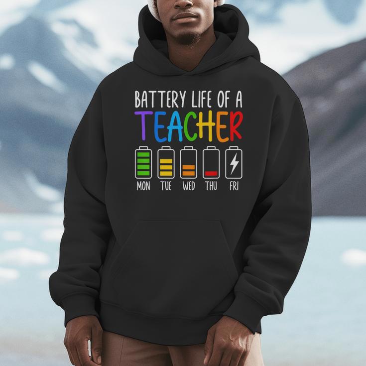 Battery Life Of A Teacher School Teacher Appreciation Men Hoodie, funny design Battery Life Of A Teacher School Teacher Appreciation Men Hoodie, funny design