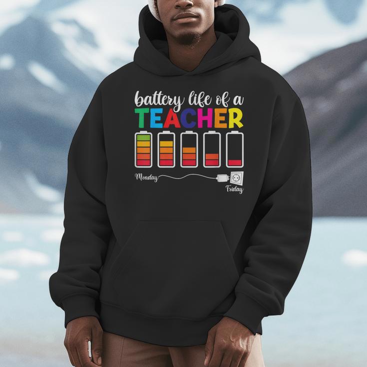 Battery Life Of a Teacher Shirt Thanksgiving Teacher Men Hoodie, funny design Battery Life Of a Teacher Shirt Thanksgiving Teacher Men Hoodie, funny design