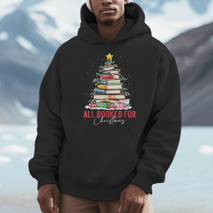 All Booked For Christmas Xmas Tree Teacher Holiday Pajamas Men Hoodie, funny design All Booked For Christmas Xmas Tree Teacher Holiday Pajamas Men Hoodie, funny design