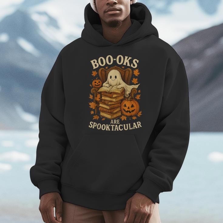 Books Are Spooktacular Ghost Book Reading Halloween Teachers Men Hoodie, funny design Books Are Spooktacular Ghost Book Reading Halloween Teachers Men Hoodie, funny design