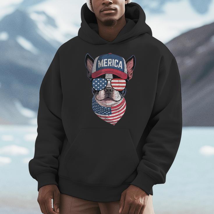 Boston Terrier 4th Of July US Merica Bostie Dog Patriotic For Men Women Kids Men Hoodie, Patriotic Boston Terrier Gifts, Boston Terrier 4th Of July Gifts, funny design