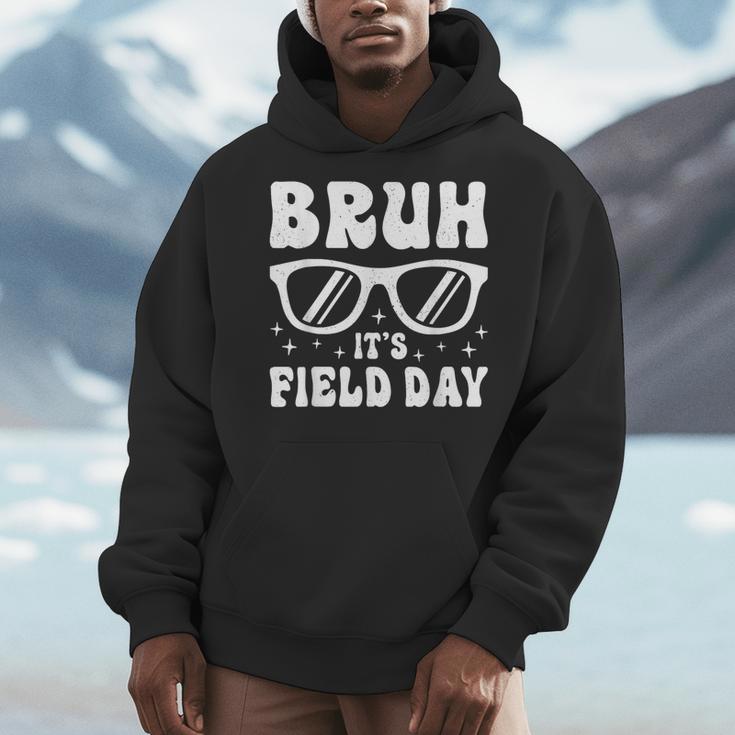 Bruh It's Field Day Teacher Boys Girls Kids Happy Field Day Men Hoodie, funny design