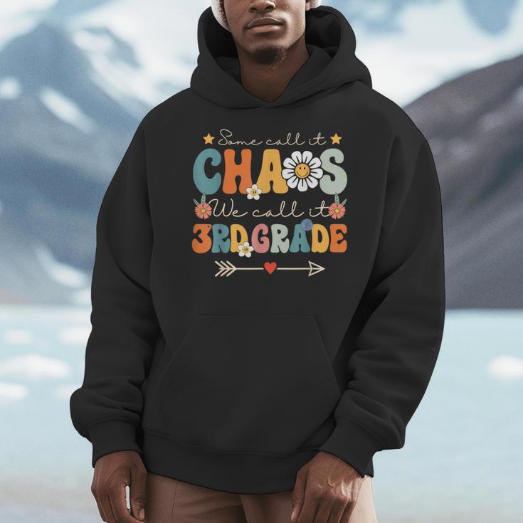 Some Call It Chaos We Call It 3rd Grade Third Grade Teachers Men Women Kids Men Hoodie, funny design