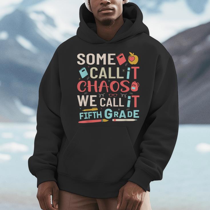 Some Call It Chaos We Call It Fifth Grade 5th Grade Teacher Men Hoodie, funny design Some Call It Chaos We Call It Fifth Grade 5th Grade Teacher Men Hoodie, funny design