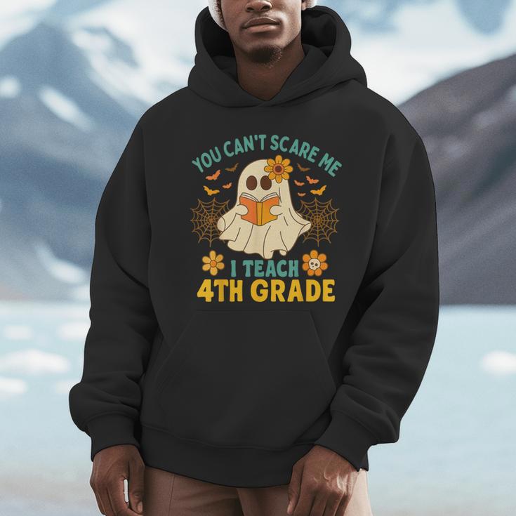 You Can't Scare Me I Teach 4th Grade Halloween Teacher Ghost Men Hoodie, 4th Grade Teacher Gifts, funny design