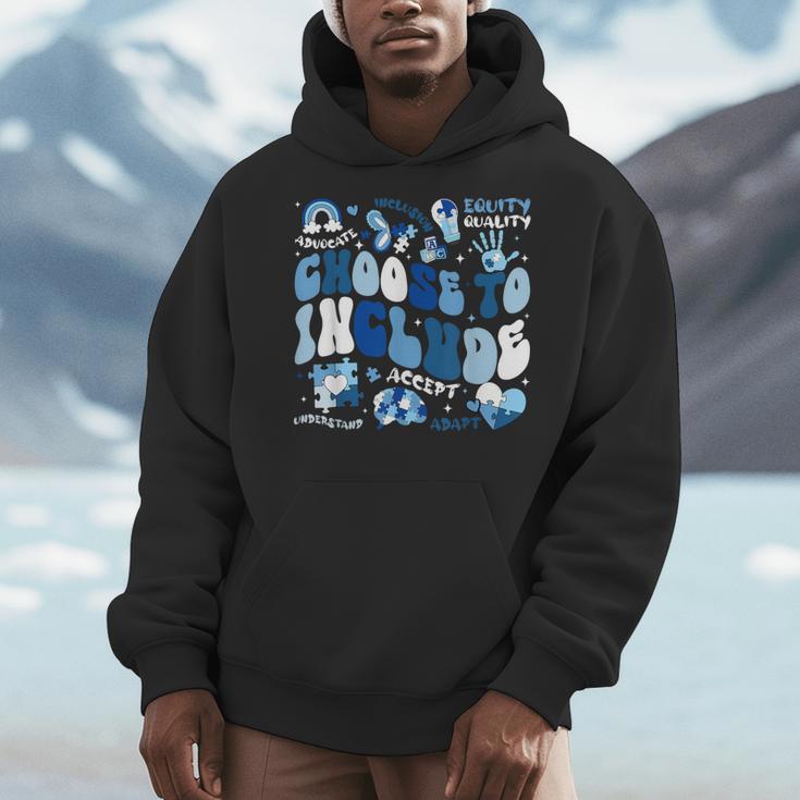 Choose To Include Inclusion Matters Autism Awareness Teacher Men Hoodie, funny design