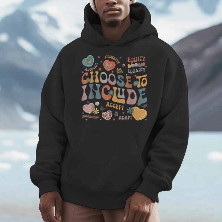 Choose To Include Inclusion Matters Autism Awareness Teacher Men Women Girls Kids Men Hoodie, funny design
