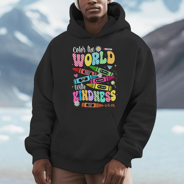 Color The World With Kindness Teacher Back To School Men Hoodie, funny design Color The World With Kindness Teacher Back To School Men Hoodie, funny design