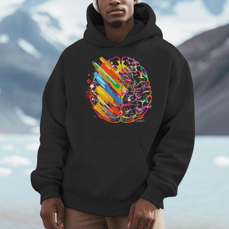 Colorful Brain Art Teacher Artist Painter Student Men Hoodie, funny design Colorful Brain Art Teacher Artist Painter Student Men Hoodie, funny design