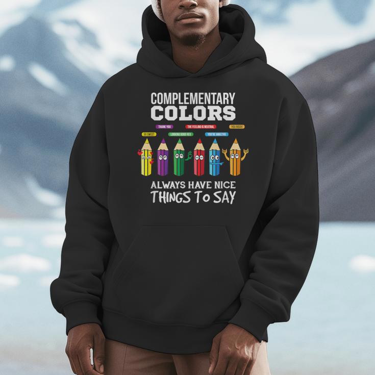 Complementary Colors Pun Artist Art Teacher T-Shirt Men Hoodie, funny design Complementary Colors Pun Artist Art Teacher T-Shirt Men Hoodie, funny design