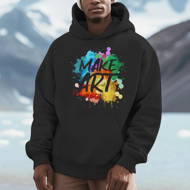Cool Art For Men Women Artist Teacher Painter Artists Paint Men Hoodie, funny design