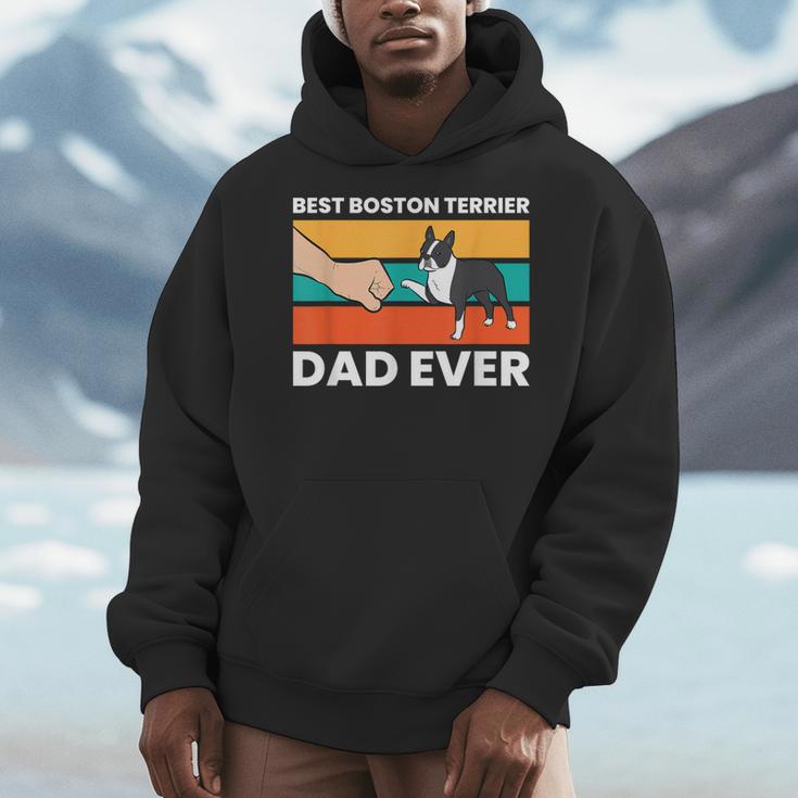 Cute Boston Terrier Best Boston Terrier Dad Ever Men Hoodie, Couple Gifts, Boston Terrier Dad Gifts, funny design