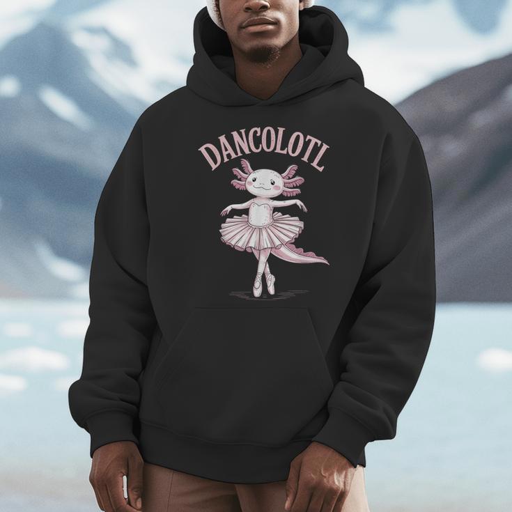 Dancolotl Ballerina Axolotl Ballet Dance Teacher Men Hoodie, funny design