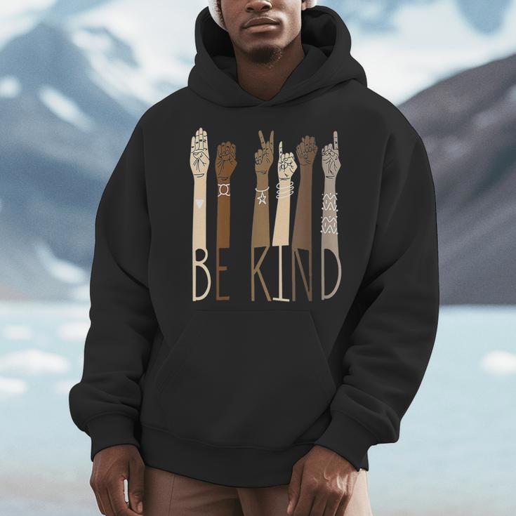 Deaf Be Kind Sign Language Hand Talking Teachers Interpreter Men Hoodie, funny design Deaf Be Kind Sign Language Hand Talking Teachers Interpreter Men Hoodie, funny design